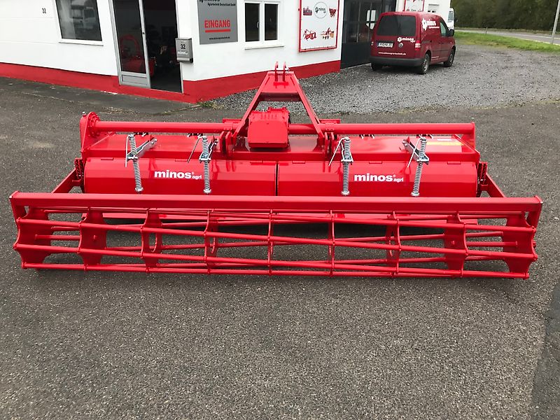 Minos Agri Bodenfräse T-ATRT 2500 mit Rohrstabwalze 250cm Arbeitsbreite