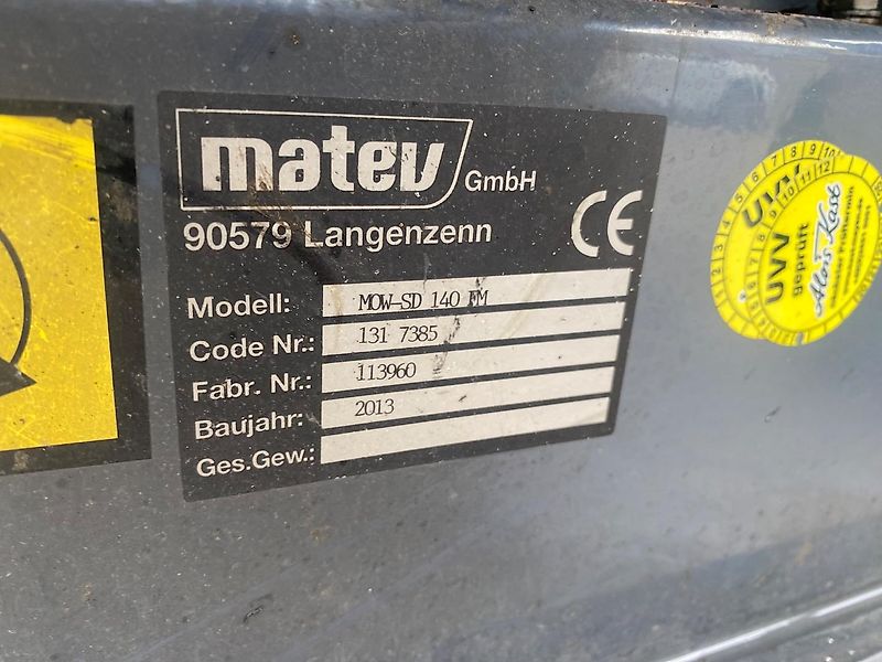 Matev CLS 650 H Hochentleerung mit MOW FM 140 Mähwerk