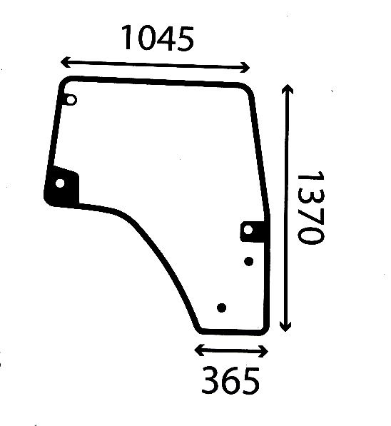 SAME SZYBA DRZWI DEUTZ AGROPLUS LAMBORGHINI PRAWE 0.015.5532.0/40