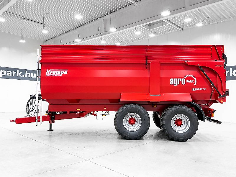 Krampe Big Body 700 Carrier (BB 700) 22 tons capacity, 32,8 m3, 60 cm extension, Made in Germany, premium trailer