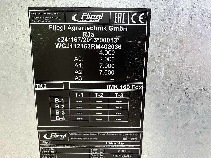 Fliegl TMK 160 FOX TANDEM