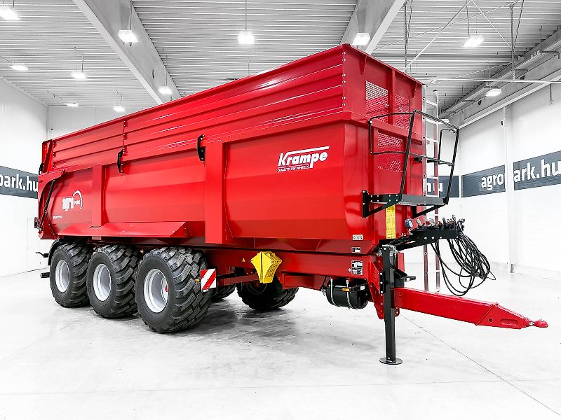 Krampe Big Body 900 (BB 900) 28 tons capacity, 46,1 m3, 3 axles, 80 cm extension, Made in Germany, premium trailer