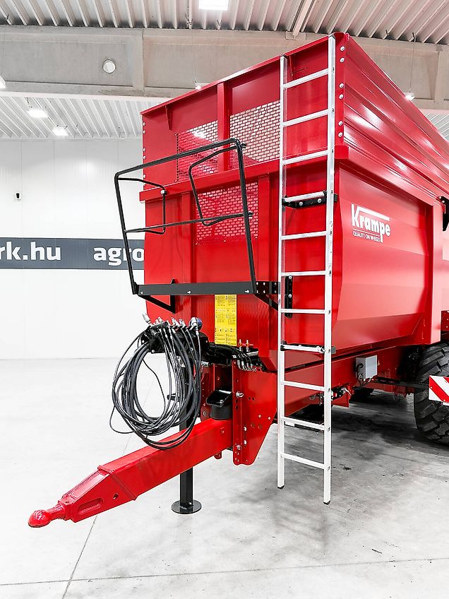 Krampe Big Body 900 (BB 900) 28 tons capacity, 46,1 m3, 3 axles, 80 cm extension, Made in Germany, premium trailer