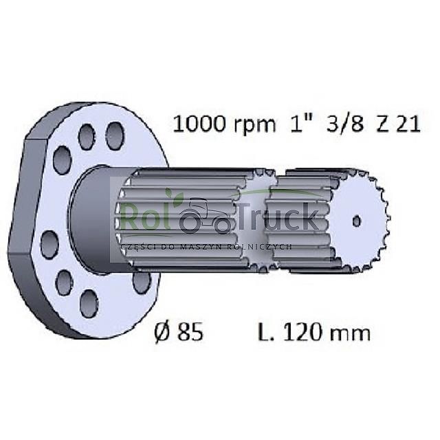 SAME Zapfwelle SAME L120 LAMBORGHINI HURLIMANN 163.36710/40