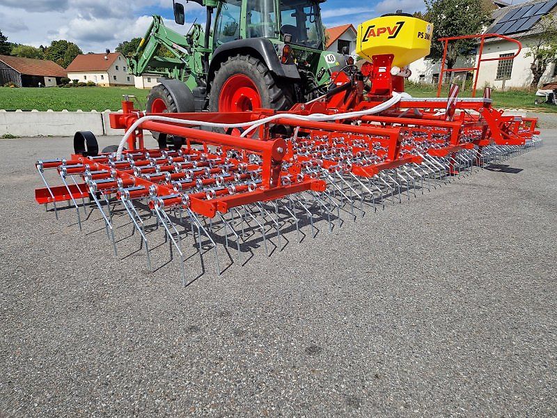 JAR-MET 9m Wiesenstriegel Striegel APV Pneumatisches Nachsaatgerät