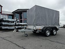 Saris Tieflader Kastenanhänger 2000kg mit Plane&Gestell Anhänger