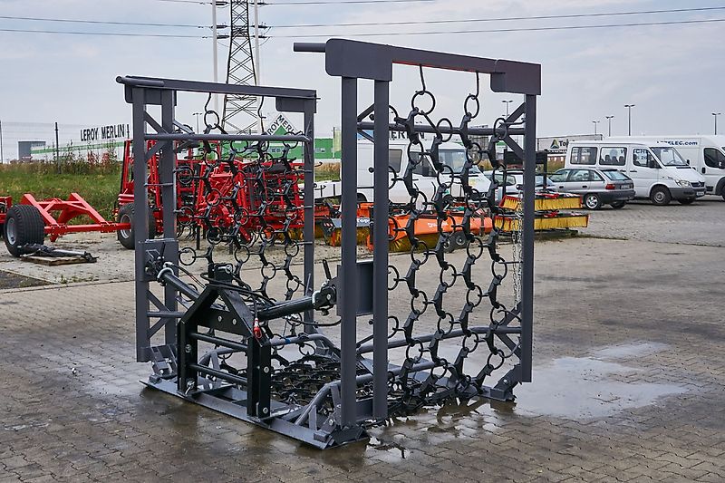 Top-Agro HaevyDuty AKTIONSPREIS Sehr ROBUSTE Wiesenegge 3m 4 Reihig Mech. Klappbar NEU