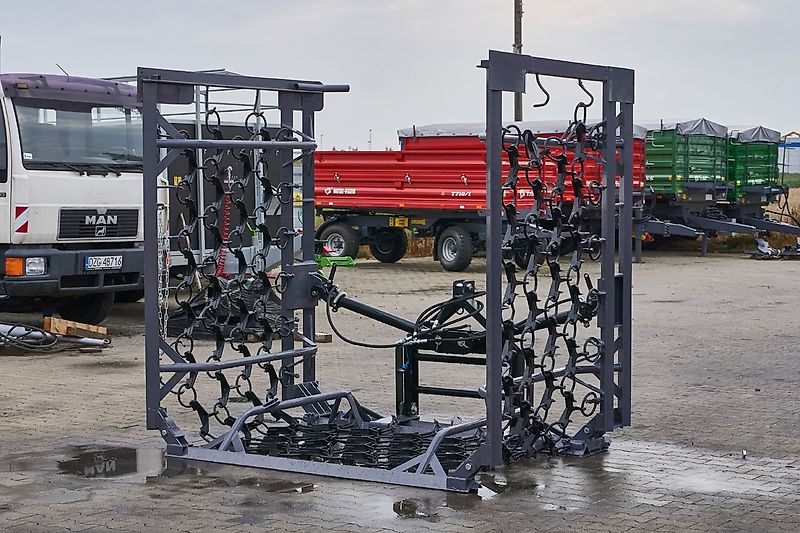 Top-Agro HaevyDuty AKTIONSPREIS Sehr ROBUSTE Wiesenegge 3m 4 Reihig Mech. Klappbar NEU