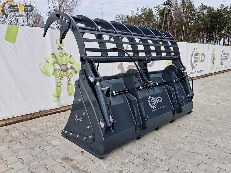 SID Krokodilschaufel Greifschaufel gebrannte Zinken 1,8M 1,37 m3