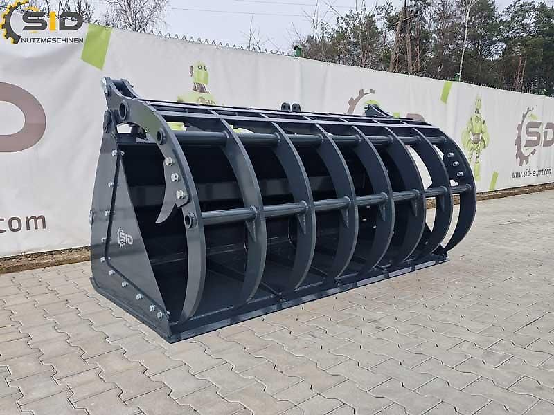 SID Krokodilschaufel Greifschaufel gebrannte Zinken 1,8M 1,37 m3