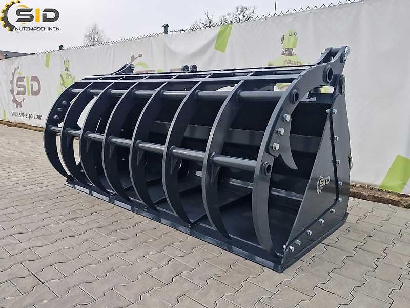 SID Krokodilschaufel Greifschaufel gebrannte Zinken 1,8M 1,37 m3