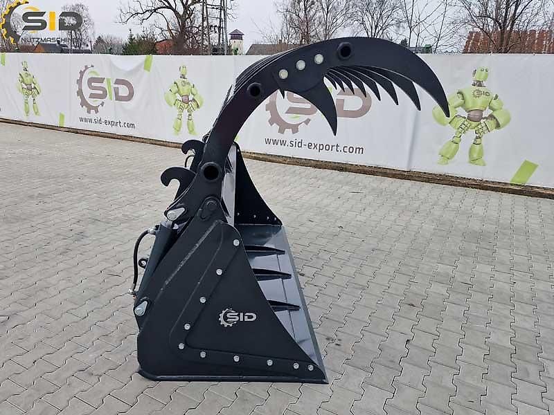 SID Krokodilschaufel Greifschaufel gebrannte Zinken 1,8M 1,37 m3