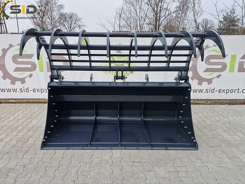 SID Krokodilschaufel Greifschaufel gebrannte Zinken 1,8M 1,37 m3