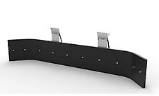 Joma-Tech Schmutzschieber, Gülleschieber, Gummischieber 2550mm mit Euroaufnahme, verzinkt