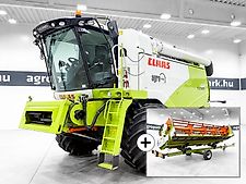 Claas Tucano 440 APS combine harvester with 6,2m header and trolley, with drum speed reducer, with wide tires
