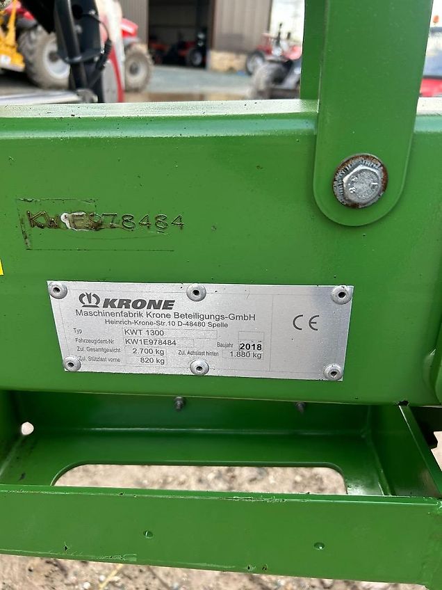 Krone KWT 1300 Plus Trailed Tedder