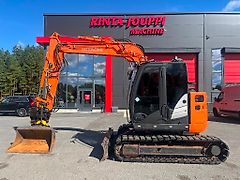 Hitachi ZX 85 US / Engcon, Pihdit, Rasvari, Kauha