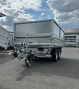 Kipper Saris Stahl mit Aufsatz E-Pumpe 3 Tonnen 3-Seitenkipper